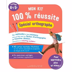 ISBN Mon kit 100 % réussite - Spécial orthographe, Pour enfants, Français, 112 pages