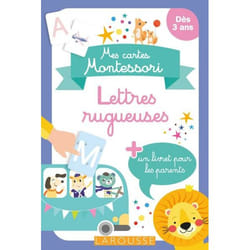 Mes cartes Montessori : Lettres rugueuses (Broché)