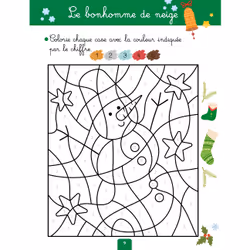 Mes coloriages magiques et jeux de Noel - chiffres