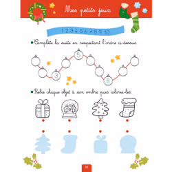 Mes coloriages magiques et jeux de Noel - chiffres