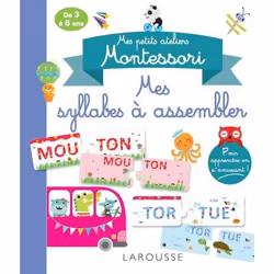 ISBN Mes petits ateliers Montessori Mes syllabes à assembler, Pour enfants, Français, 8 pages