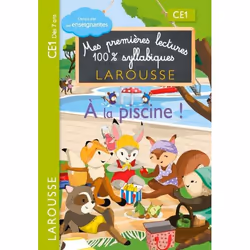 ISBN Premières lectures syllabiques CE1 - A la piscine, Pour enfants, Français, 32 pages