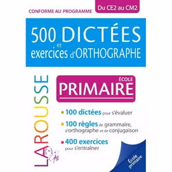 ISBN 500 dictées et exercices d'orthographe spécial primaire, Éducatif, Français, 272 pages
