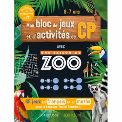 ISBN Mon bloc de jeux et d'activités pour le CP - Une SAISON AU ZOO, Animaux, Français, 80 pages