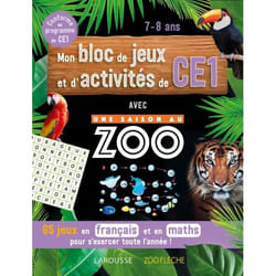 Mon bloc de jeux et d'activités pour le CE1 - Une SAISON AU ZOO