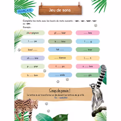 Mon bloc de jeux et d'activités pour le CE1 - Une SAISON AU ZOO - Vue supplémentaire 5