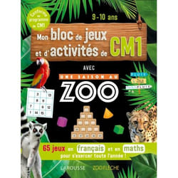 Mon bloc de jeux et d'activités pour le CM1- Une SAISON AU ZOO (Broché)