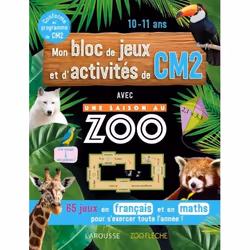 ISBN Mon bloc de jeux et d'activités pour le CM2 - Une SAISON AU ZOO, Animaux, Français, 80 pages