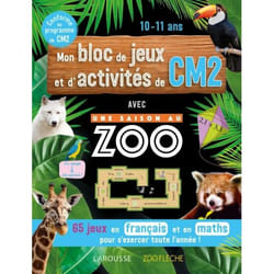 Mon bloc de jeux et d'activités pour le CM2 - Une SAISON AU ZOO (Broché)