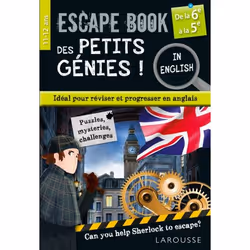 ISBN Escape book des petits génies in english de la 6e à la 5e, Français, 80 pages