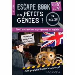 ISBN Escape book des petits génies in english de la 5e à la 4e, Français, 80 pages