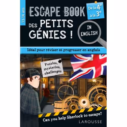 ISBN Escape book des petits génies in english de la 4e à la 3e, Français, 80 pages