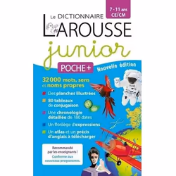 Dictionnaire - Larousse - Junior poche + CECM - Edition 2024 - Format Poche - Collection Larousse