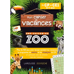 ISBN Mon cahier de vacances UNE SAISON AU ZOO CP-CE1, Animaux, Français, 52 pages