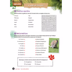 Cahier de vacances UNE SAISON AU ZOO CM2-6e (Broché)