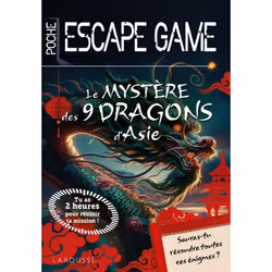 ISBN Escape game de poche junior : Le mystère des 9 dragons d'Asie, Pour enfants, Français, 128 pages