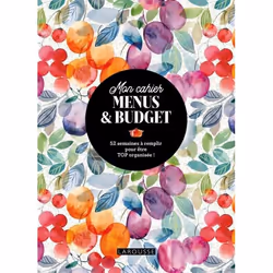 ISBN Mon cahier menus et budget - 52 semaines à remplir pour être TOP organisée, Cooking, Français, 192 pages
