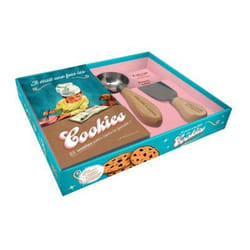 IL ETAIT UNE FOIS LES COOKIES. COFFRET AVEC 1 CUILLERE A COOKIES, 1 CONCASSEUR DE CHOCOLAT ET 1 LIVRE DE RECETTES, Larousse