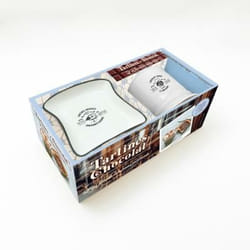 TARTINES ET CHOCOLAT. COFFRET AVEC 1 TASSE, 1ASSIETTE ET 1 LIVRET DE RECETTES, Larousse