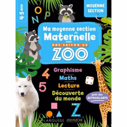 ISBN MA MATERNELLE avec UNE SAISON AU ZOO - MOYENNE SECTION, Animaux, Français, 98 pages