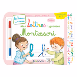 ISBN Les livres-ardoises - Mes lettres rugueuses Montessori : Le livre de Elen Lescoat, Cécile Hudrisier, Éducatif