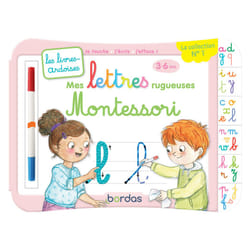 ISBN Les livres-ardoises - Mes lettres rugueuses Montessori : Le livre de Elen Lescoat, Cécile Hudrisier