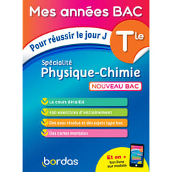 ISBN Mes Années Bac Pour réussir le jour J Spécialité Physique-Chimie Tle : Le livre de David Dubus, Sandrine Schreyeck, Denis Regaud