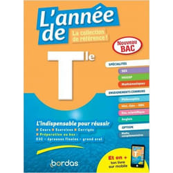 L'Année de Tle Spécialités SES + HGGP + Maths + enseignements communs (Broché)