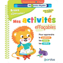 ISBN Bravo les maternelles - Mes activités effaçables - Moyenne section : Le livre de Hélène Convert