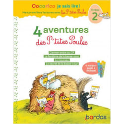 Cocorico Je sais lire ! 1ères lectures avec les P'tites Poules - 4 aventures des P'tites Poules-Niv2 (Broché)