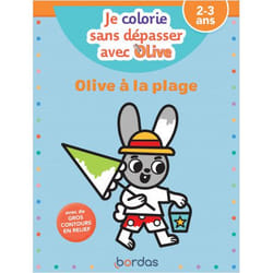Je colorie sans depasser avec olive - olive a la plage