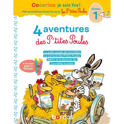ISBN Cocorico Je sais lire ! 1res lectures - 4 aventures P'tites Poules - Niveau 1 - Tome 2 : Le livre de Marie-Christine Olivier, Christian Heinrich, Jean-Christophe Raufflet
