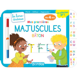ISBN Les livres-ardoises - Mes premières majuscules bâton : Le livre de Cécile Hudrisier, Virginie Chiodo