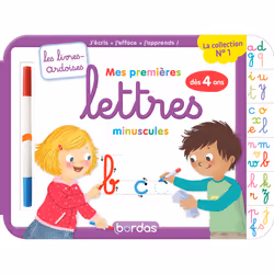 ISBN Les livres-ardoises - Mes premières lettres minuscules : Le livre de Cécile Hudrisier, Elen Lescoat, Éducatif, 12 pages