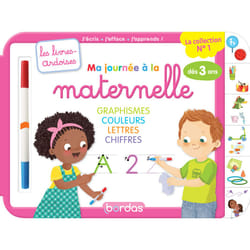 ISBN Les livres-ardoises - Ma journée à la maternelle graphisme couleurs lettres chiffres : Le livre de Cécile Hudrisier, Elen Lescoat