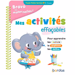 ISBN Bravo les maternelles - Mes activités effaçables - Toute Petite section : Le livre de Marie Morey, Éducatif