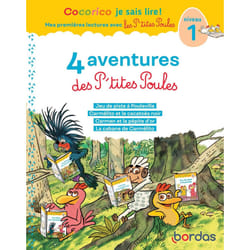 ISBN Cocorico Je sais lire ! 1res lectures - 4 aventures P'tites Poules - Niveau 1 - Tome 3 : Le livre de Marie-Christine Olivier, Christian Heinrich, Jean-Christophe Raufflet