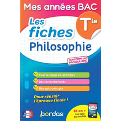 ISBN Mes années BAC - Les fiches Philosophie Tle : Le livre de Dominique Boissier