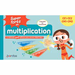 ISBN Super forts en multiplication du CE1 au CM2 : Le livre de Hervé Le Madec, Patrick Morize, Éducatif, 96 pages