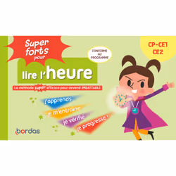 ISBN Super forts pour lire l'heure du CP au CE2 : Le livre de Hervé Le Madec, Patrick Morize, Éducatif, 96 pages