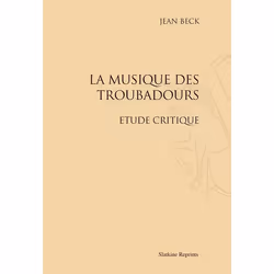 ISBN La Musique Des Troubadours; Etude Critique, Musique, Français