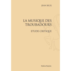 ISBN La Musique Des Troubadours; Etude Critique