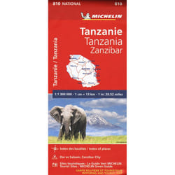 Carte Nationale Tanzanie/Tanzania-Zanzibar