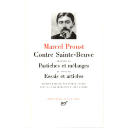 Contre sainte-beuve / essais et articles / pastiches et melanges