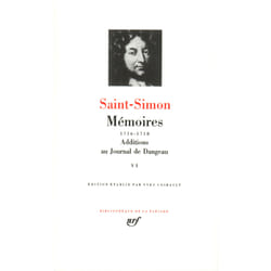 Mémoires - additions au journal de Dangeau Tome 6
