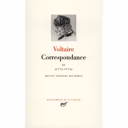 Éditions Gallimard CORRESPONDANCE XI: JUILLET 1772 - DECEMBRE 1774, Français, Couverture rigide, 1408 pages