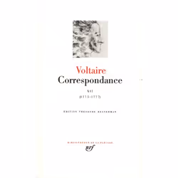 Éditions Gallimard CORRESPONDANCE XII: JANVIER 1775 - JUIN 1777, Français, Couverture rigide, 1356 pages