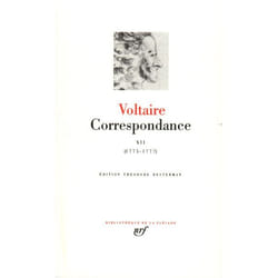 Éditions Gallimard CORRESPONDANCE XII: JANVIER 1775 - JUIN 1777 Couverture rigide