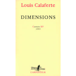 Dimensions - carnets XV, 1993