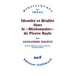 Identité et réalité dans le dictionnaire de Pierre Bayle